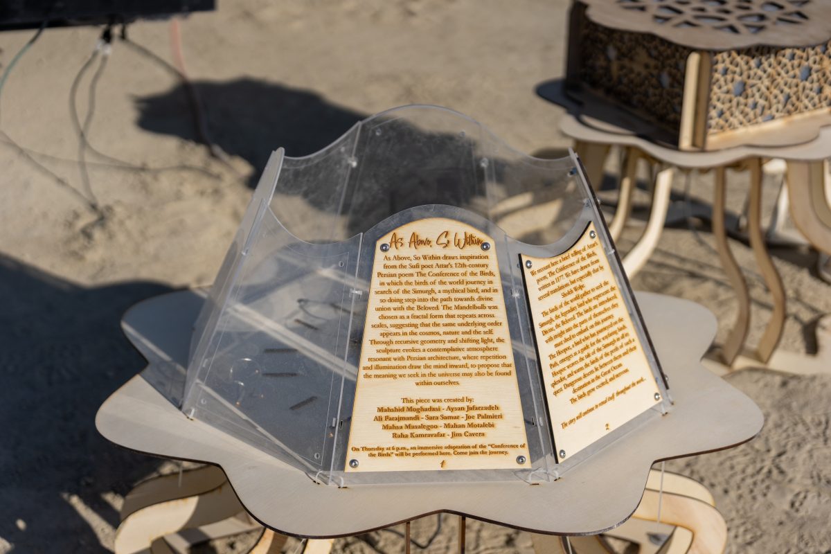 As Above So Within by Mahshid Moghadasi and Aysan Jafarzadeh in collaboration with a multidisciplinary team