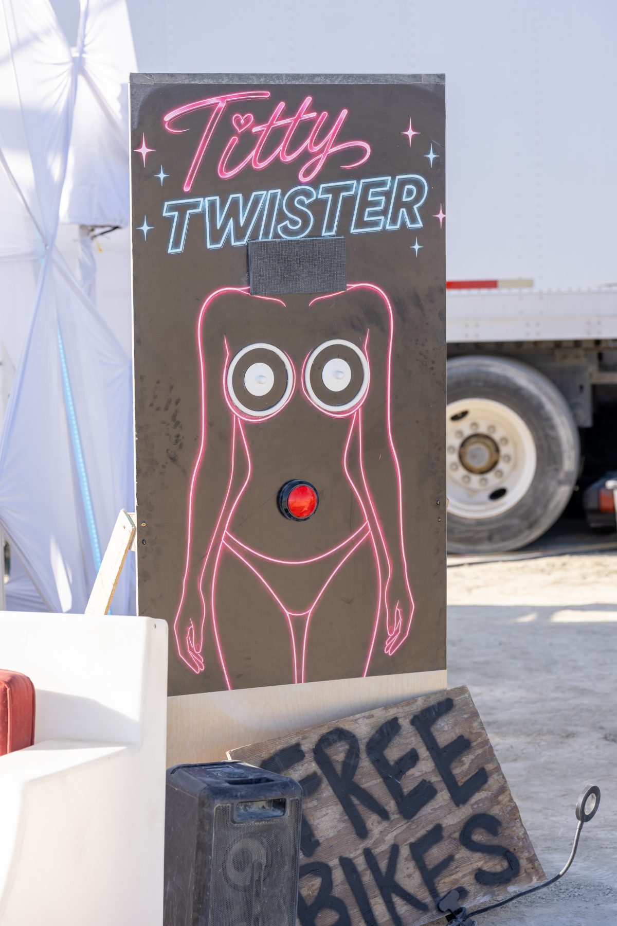 Titty Twister Sign - Very Inappropriate People