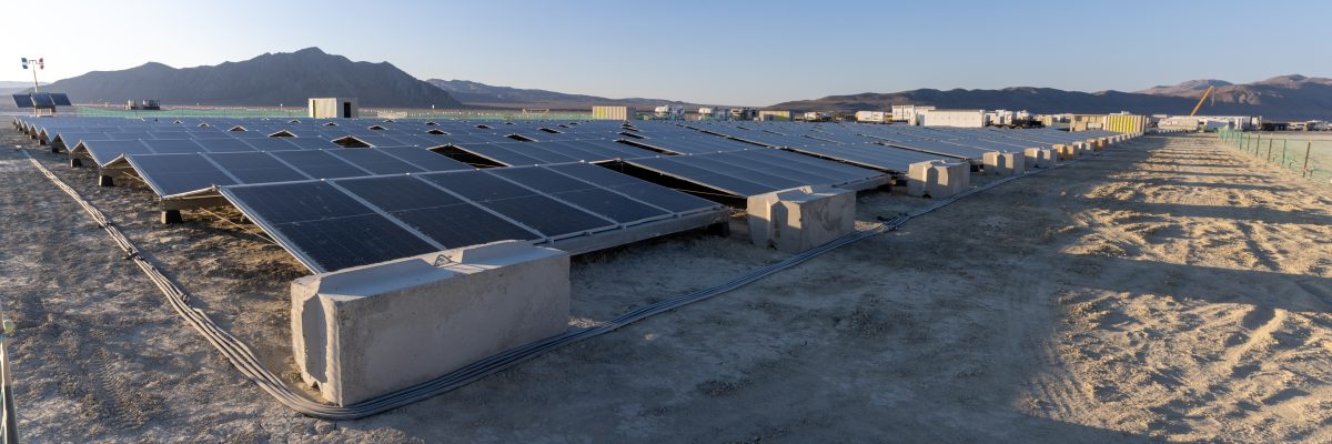 Solar Array Powering the City