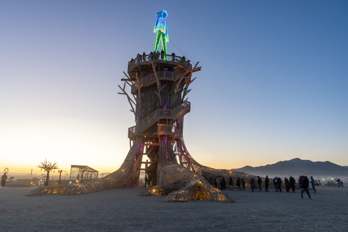 Burning Man 2026 Man Base - Cryptomeria by Alexander Rose