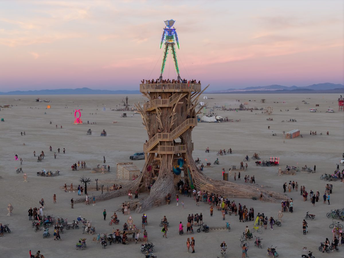 Burning Man 2026 Man Base - Cryptomeria by Alexander Rose