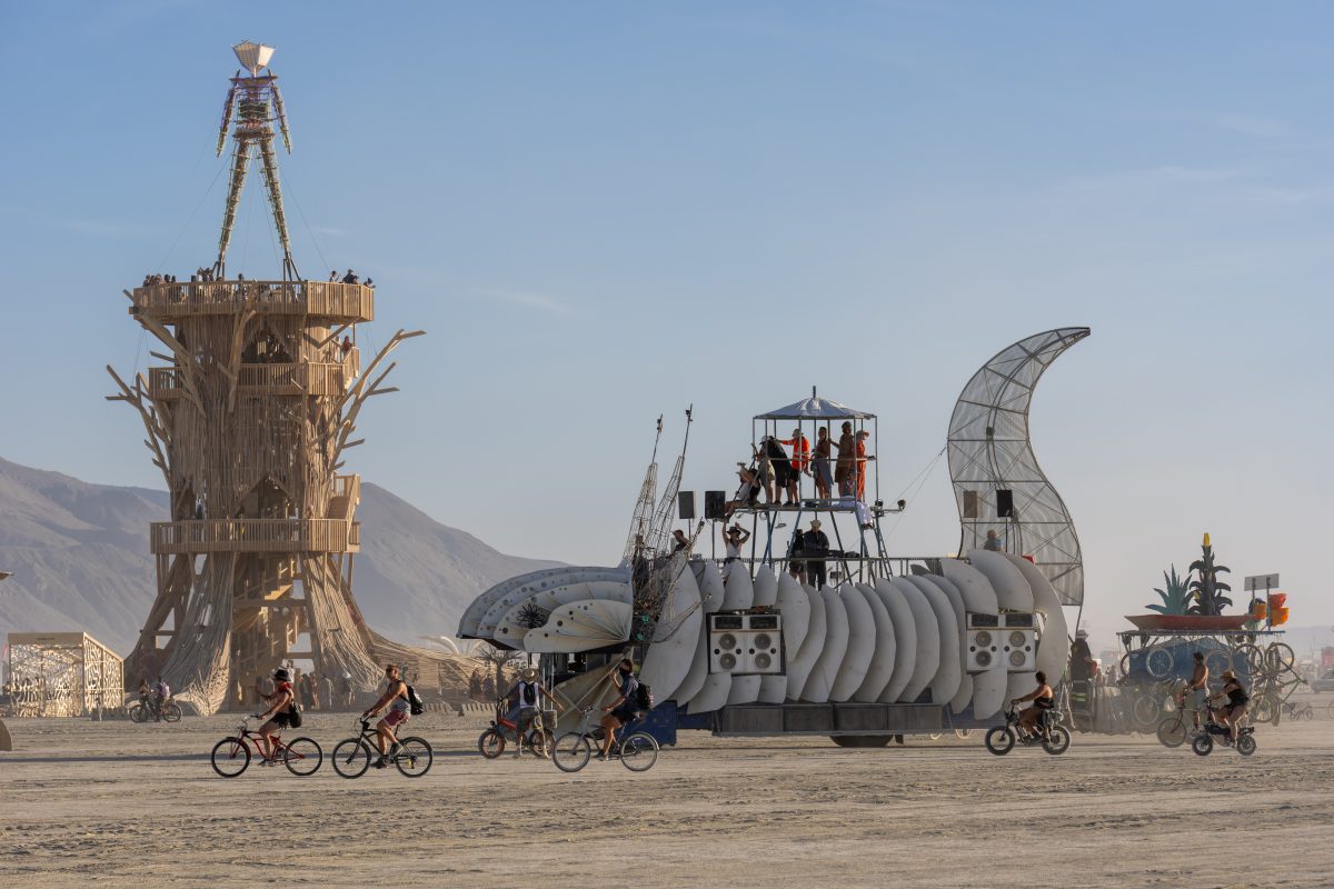 Burning Man 2026 Man Base - Cryptomeria by Alexander Rose