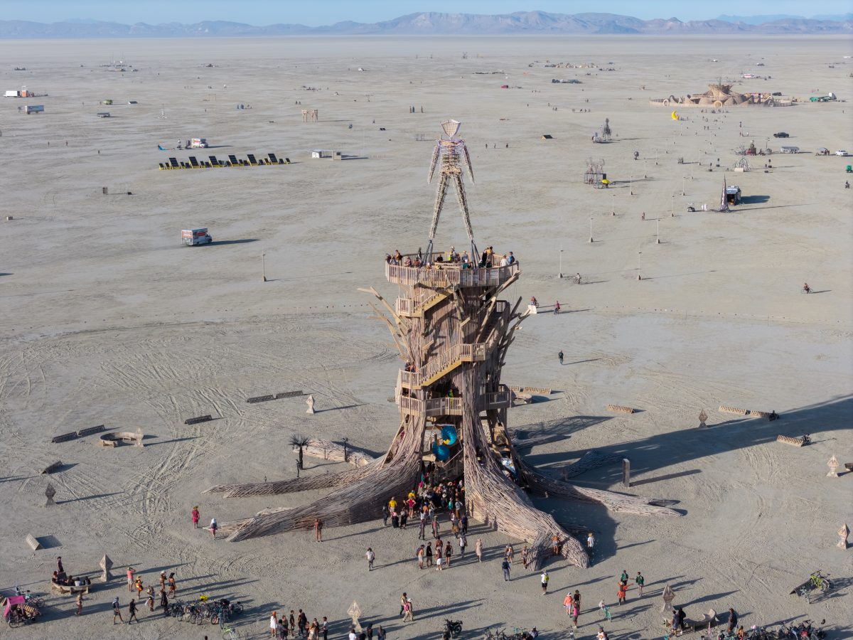 Burning Man 2026 Man Base - Cryptomeria by Alexander Rose
