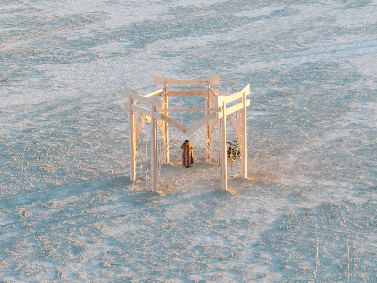 Sunrise Swings on Open Playa