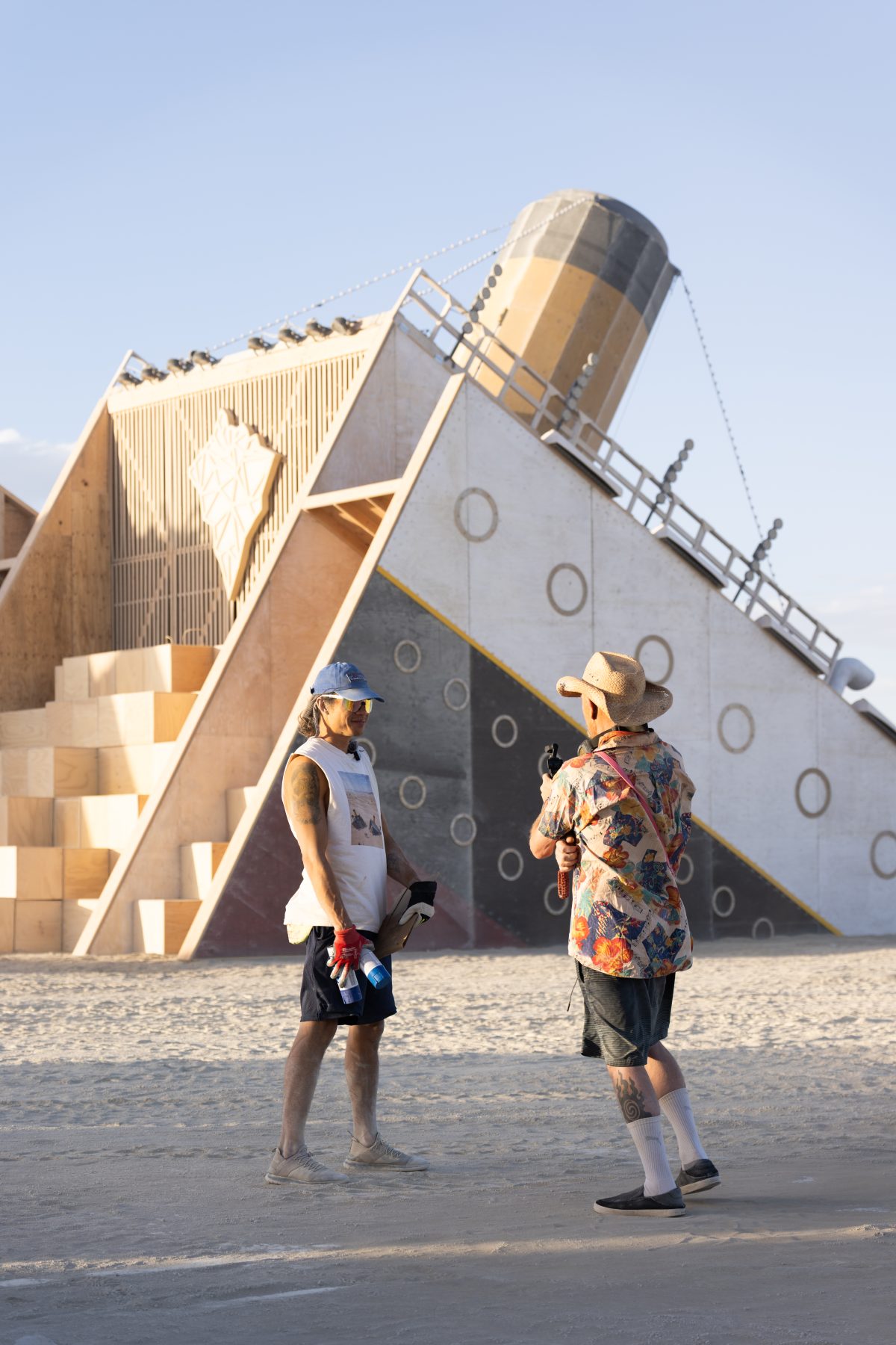 Justin Kan and Mark Day Shooting Video at the TITANIC Build