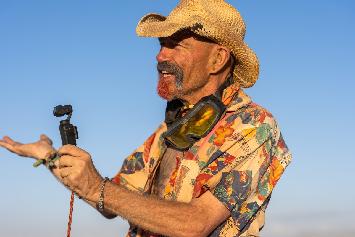 Mark Day Filming on the Playa
