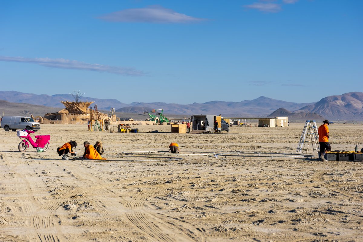 Build Crew Assembling on Open Playa