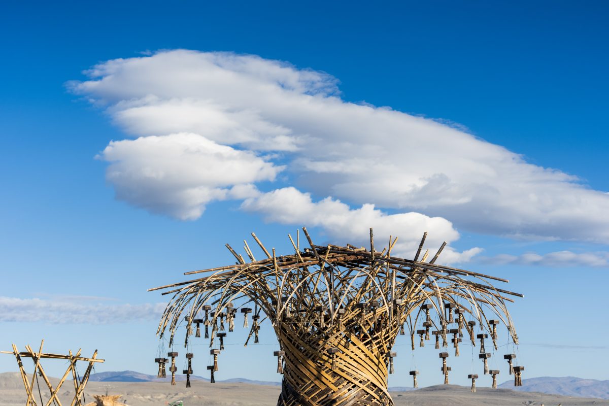 Resonance Tree (build week) by Resonance Art Collective