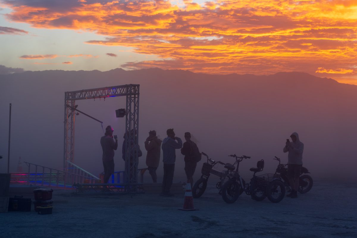 Build Crew at Sunset