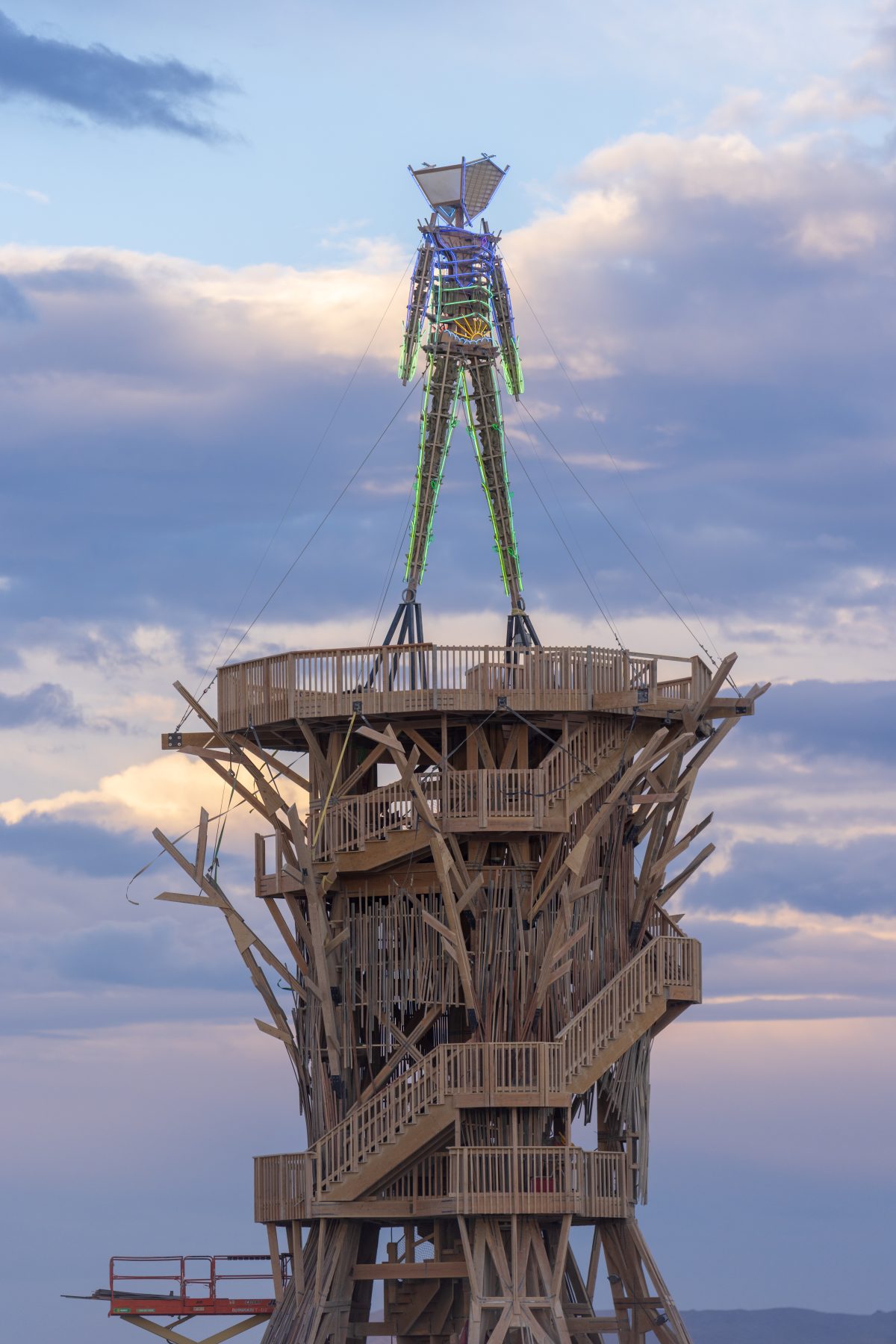 Burning Man 2026 Man Base (build week) - Cryptomeria by Alexander Rose