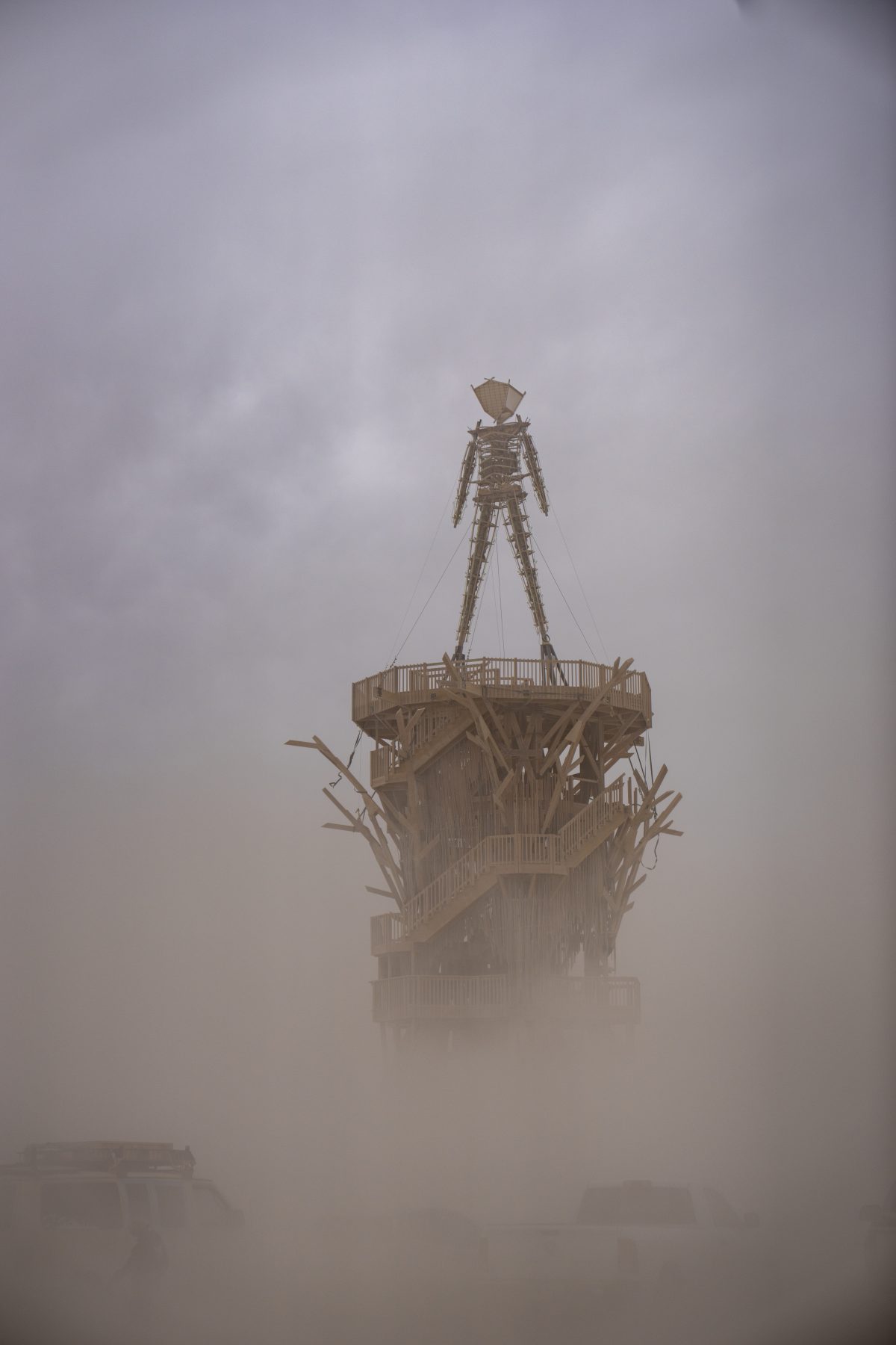 Burning Man 2026 Man Base (build week) - Cryptomeria Man Base by Alexander Rose