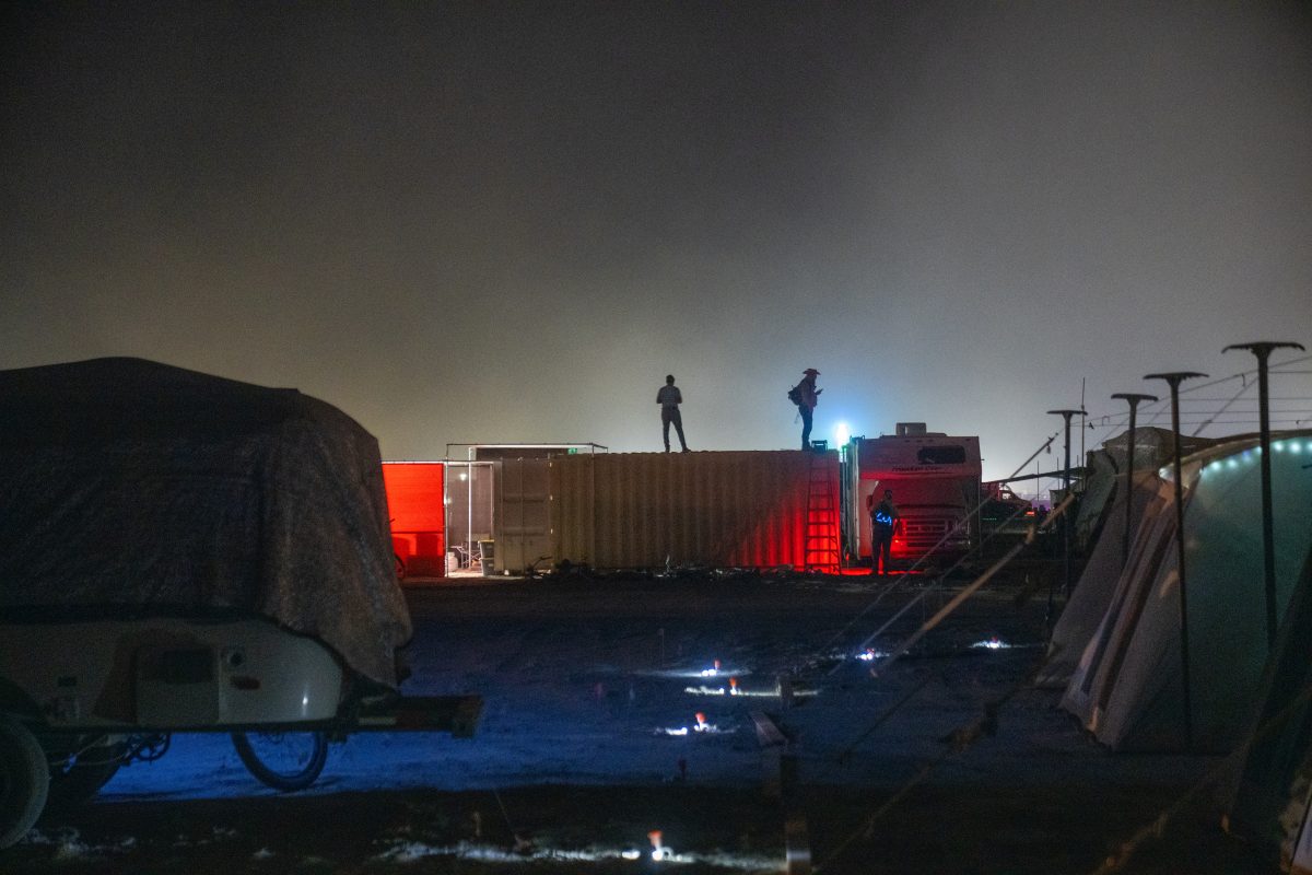 Container Roof at Night