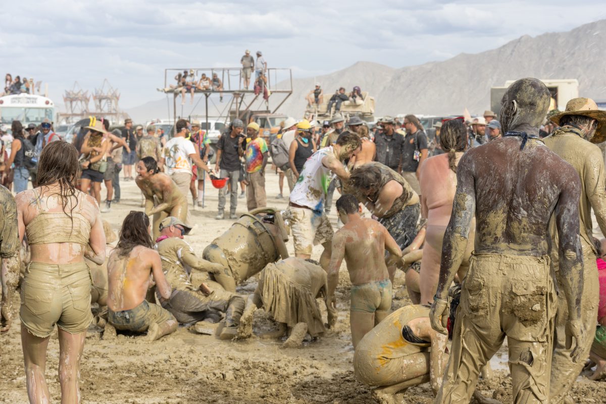 Mud Wrestling at the DPW Spire Party
