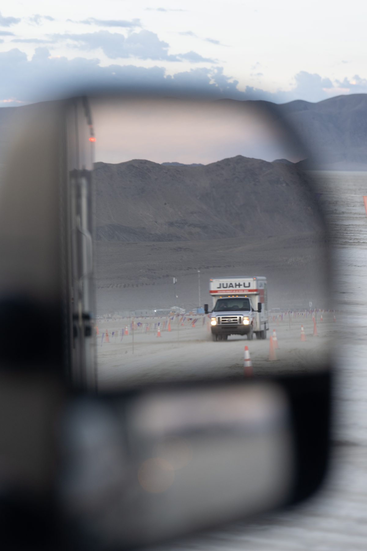 U-Haul in the Side Mirror