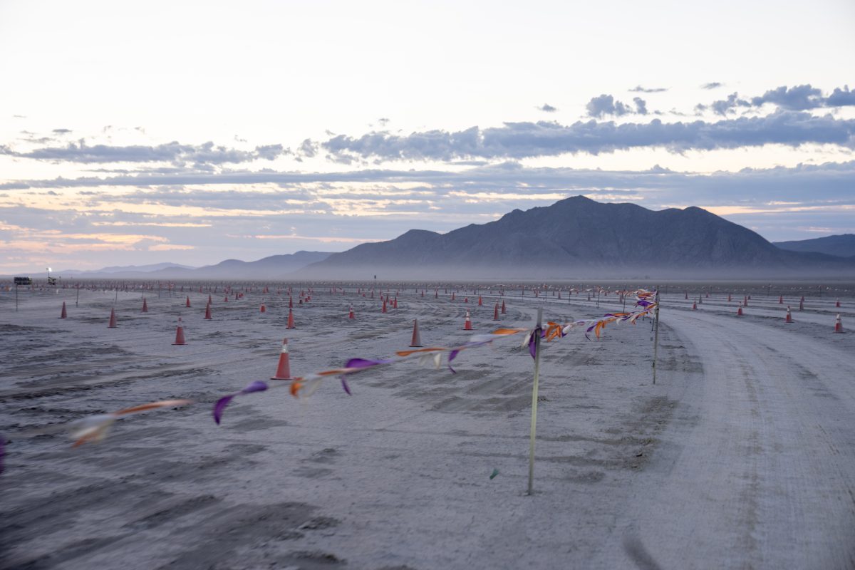 Empty Gate Road at Dawn