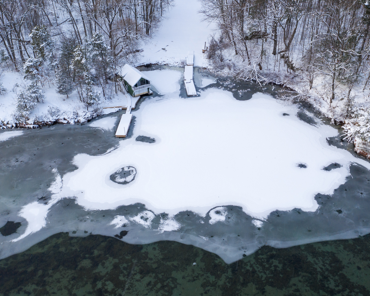 Boathouse on New Ice