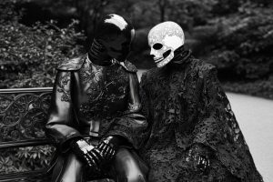 Fox Mask and Skull in the Park