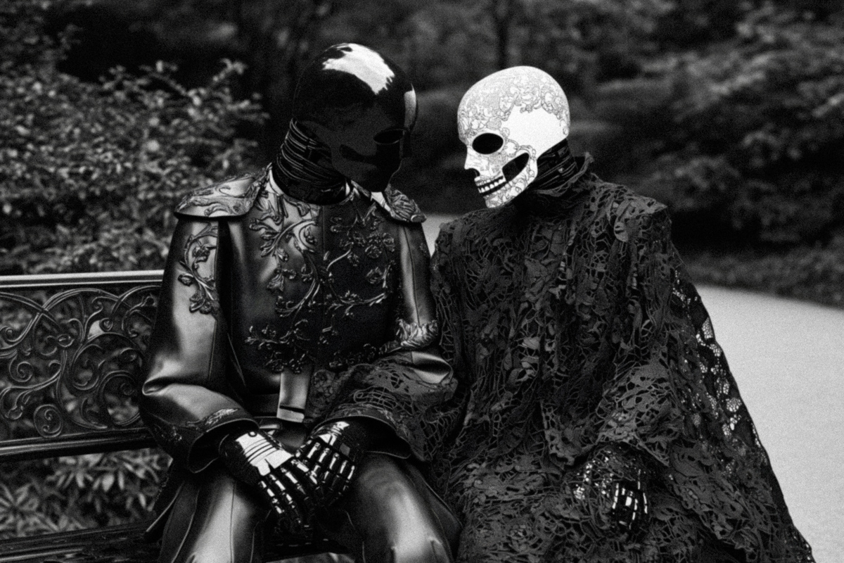 Fox Mask and Skull in the Park