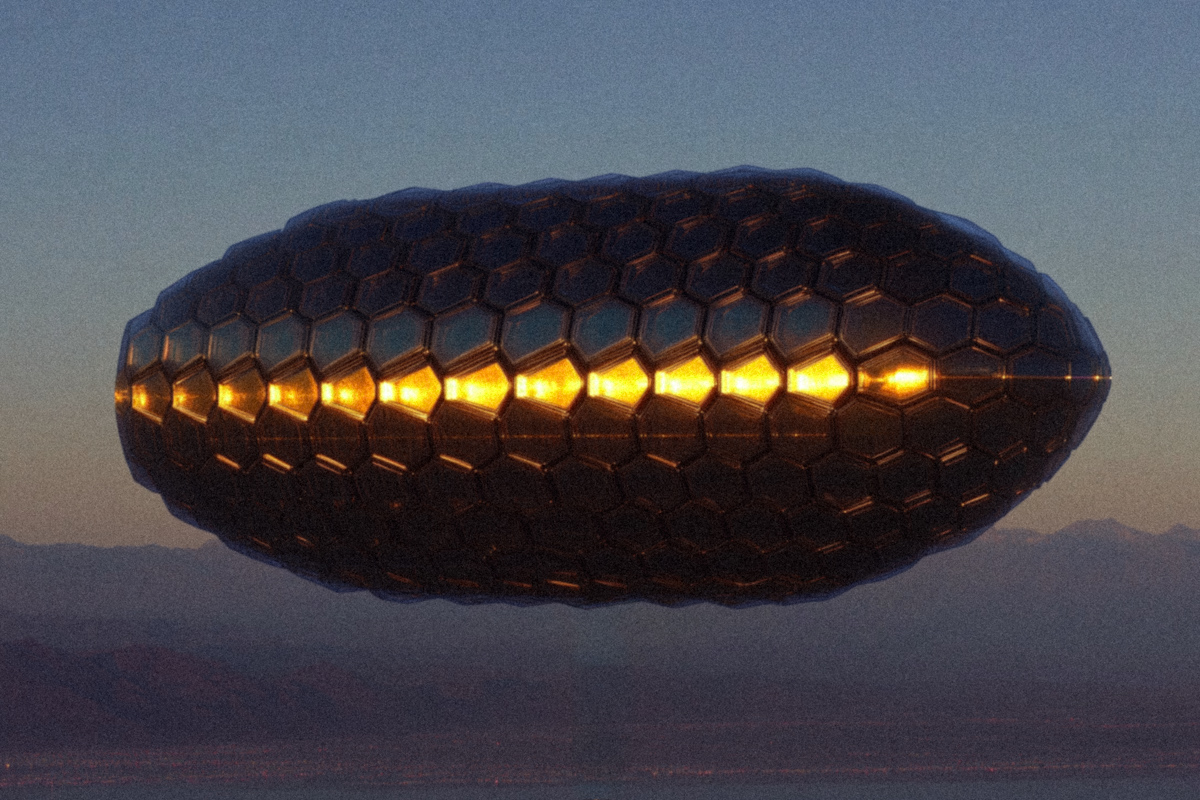 Hexagonal Energy Core at Dusk