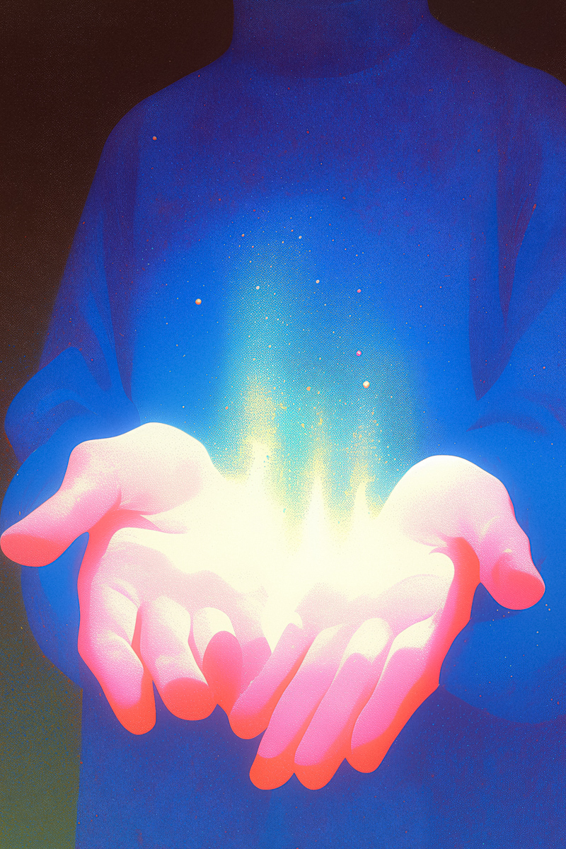 Hands Holding Light